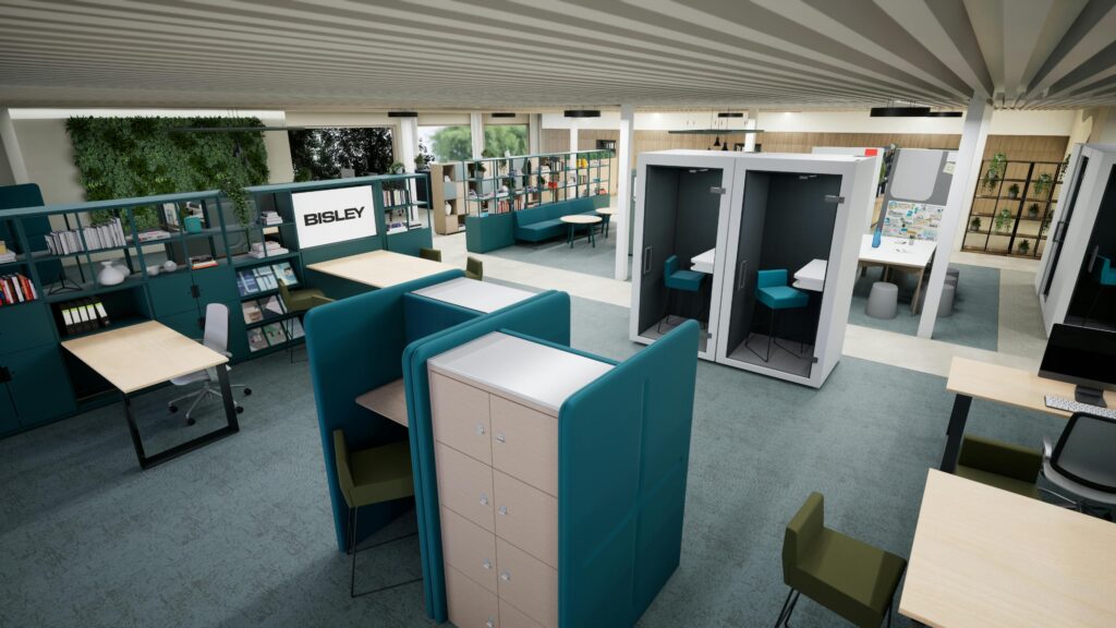 Open-Plan Layout with Zoning office