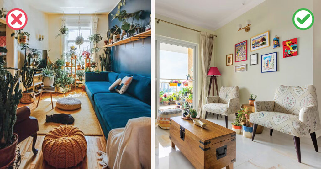 Overloading the Space with Furniture