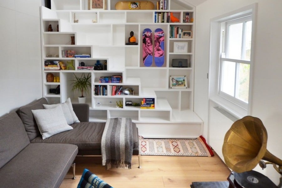Vertical Space with Wall Storage